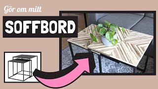 DIY  Gör om soffbord med biltemas trästickor [upl. by Rus]