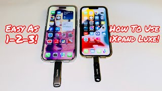 How To Use The Sandisk iXpand Flash Drive Luxe On The IPhone 15 Pro Max Step By Step Tutorials [upl. by Cychosz993]