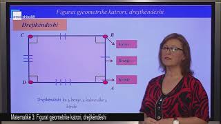 Matematikë 3  Figurat gjeometrike Katrori drejtkëndëshi [upl. by Koppel584]