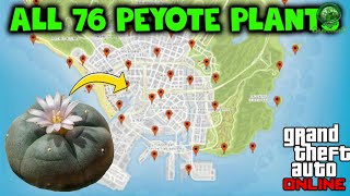 GTA Online 0 All 76 Peyote Plant locations [upl. by Attenrev]