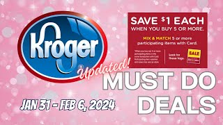 MORE DEALS Kroger UPDATED Again Must Do Deals for 13126  10 NEW DEALS [upl. by Wamsley]