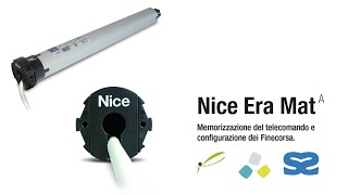 Motore Nice Era Mat A  programmazione telecomando e finecorsa [upl. by Beller]