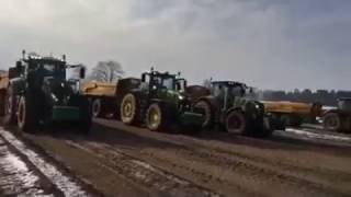 John Deere 6250R vs Fendt 828 S4 vs Axion 870 vs Optum 300 [upl. by Einapets]