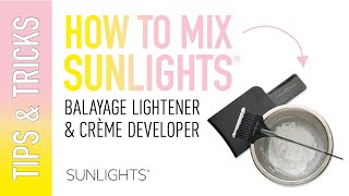 How To Mix Sunlights® Balayage Lightener amp Crème Developer  Sunlights amp Candy Shaw [upl. by Leontyne]