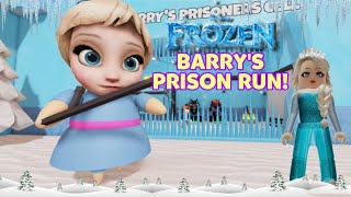 ROBLOX QUEEN ELSA BARRYS PRISON RUN OBBY ROBLOX GAMEPLAY WALKTHROUGH [upl. by Nnyleve752]