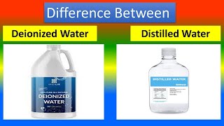 Difference between Deionized Water and Distilled Water [upl. by Tenner]