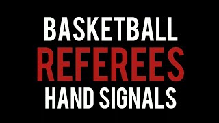 Basketball referees hand signalsplaying regulations violations and informative [upl. by Samson]