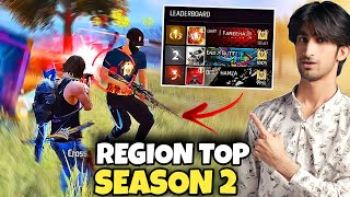 Rank Push In Free Fire Pakistan 😍 REGION TOP amp Season 2 Players Lobby  Rufe Bhai FF [upl. by Masuh]