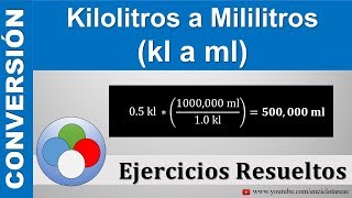 Kilolitros a Mililitros kl a ml [upl. by Baudelaire834]