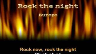 Europe Rock the night karaoke 1986 [upl. by Aborn]