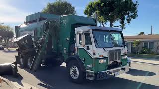 Calmet Services Trash Truck 153 Peterbilt 320 Part 5 [upl. by Eelirol]