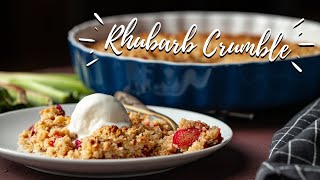 The easiest rhubarb crumble [upl. by Aicilyt]