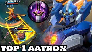 Wild Rift Aatrox  Top 1 Aatrox Mecha Skin Gameplay Rank Season 11 [upl. by Nelav]