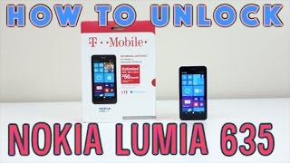 How to Unlock Nokia Lumia 635 for ALL Carriers O2 Telus Rogers ATampT TMobile ETC [upl. by Akapol146]