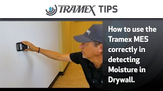 How to use the Tramex ME5 correctly for detecting moisture in Drywall  Tramex Tips [upl. by Struve391]