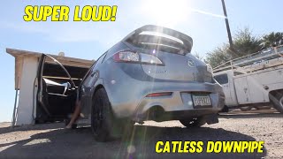 Mazdaspeed3 Exhaust Install amp First Test [upl. by Lloyd]