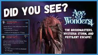 Age of Wonders 4  Eldritch Realms  Broodmaster Pestilent Escape amp more  2nd Dev Stream Deep Dive [upl. by Nainatrad]