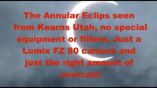 Eclipse seen from Kearns Utah [upl. by Ehgit524]