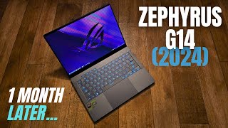 Asus ROG Zephyrus G14 2024 After 1 Month Review InDepth [upl. by Ardith]