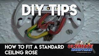 How to fit a ceiling light UK Ultimate Handyman DIY tips [upl. by Suoivart603]