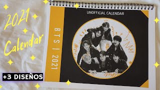 DIY KPOP Calendario 2021  BTS CALENDAR WALL [upl. by Meriel]