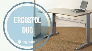 Стол регулируемый по высоте Ergostol Duo [upl. by Joab]