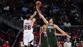 Kyle Korvers 11 points in One Minute Scorches Bucks [upl. by Gnah608]