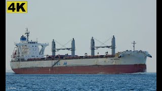 HSL NASSAU  Shipspotting Germany 🇩🇪 IMO 9802310  River Elbe near City Otterndorf  4K VIDEO [upl. by Chloris189]