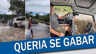 PATRIOTÃRIO HOMEM PERDE CARRO EM ENCHENTE ENQUANTO GRAVAVA VÃDEO [upl. by Sorcha]