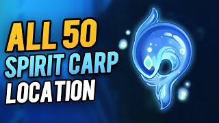 All 50 Spirit Carp Locations  Genshin Impact 44 [upl. by Llerat]