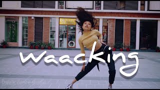 Waacking Dance 2020  Sneha sitikhu  Dwalk Dance Studio [upl. by Betthezul643]