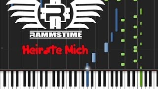 Rammstein  Heirate Mich ♫ ORIGINAL MIDI  Synthesia [upl. by Rabbi]