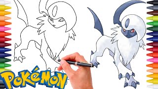 Comment Dessiner LE POKÉMON ABSOL 359  GÉNÉRATION 3 [upl. by Dahsar]