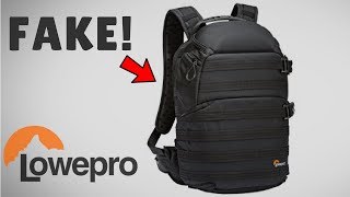 Bought A Fake Lowepro ProTactic 350 AW Camera Bag [upl. by Lelith]