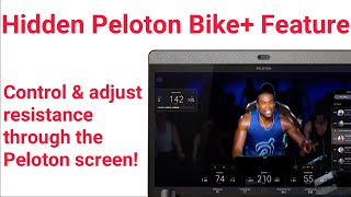 Hidden Peloton Bike Feature Adjust amp Control Resistance through the Peloton Screen [upl. by Declan]