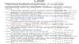 2 Compression Huffman and LZW [upl. by Novyart]