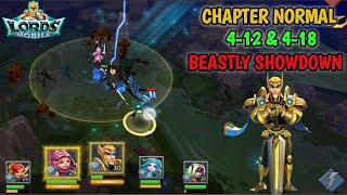 Lords Mobile Chapter Normal 412 and 418 Beastly Showdown [upl. by Sitrik]