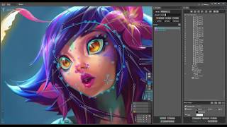 Neeko Animated Illustration  League of Legends  Timelapse Fanart [upl. by Arsi987]