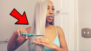 How to cut a synthetic wig into a bob [upl. by Surat592]