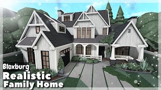 BLOXBURG Realistic 2Story Family Home Speedbuild  Roblox House Build [upl. by Eserehs164]