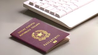 Poste Italiane debutto a Roma del servizio passaporti in ufficio postale [upl. by Auqinahs]