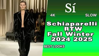 Schiaparelli Fall Winter 2024 2025 Fashion Show  Slow  4K  Highlight 3 [upl. by Anoy]