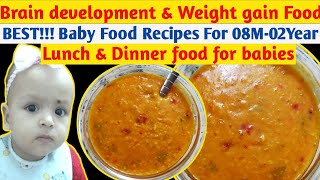 BEST Baby Food Recipe for Weight Gain amp Brain Development For 8 Month To 3 Year Babies  Daliya food [upl. by Meelak]