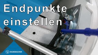 Rohrmotor Endpunkte einstellen  RolloTube Basis RTB  RADEMACHER [upl. by Annayram]