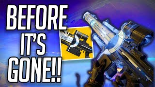 Before Its Gone  How to get Izanagis Burden in Destiny 2  Full Weapon and Catalyst Guide [upl. by Attevaj]