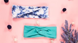 How to Sew a Twisted Headband Two Different Ways [upl. by Anirtak]