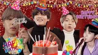 V 🐻 Birthday surprise by Kookie 🐰🎂🎉Hindi dub 💜 [upl. by Arica]