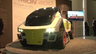 Claas Etrion 400 tractor of the future [upl. by Eelrebmyk854]