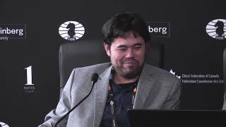 Postgame Press Conference with Hikaru Nakamura and Alireza Firouzja  Round 12  FIDE Candidates [upl. by Fronia]