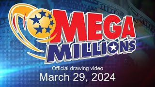 Mega Millions drawing for March 29 2024 [upl. by Eilzel876]